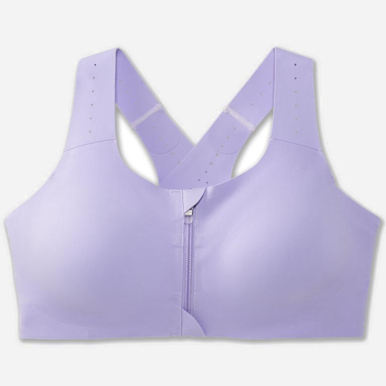 Brooks Dare Zip 2.0 Sports Sport Beha voor Dames Lavendel Paars (KWYZX-0459)